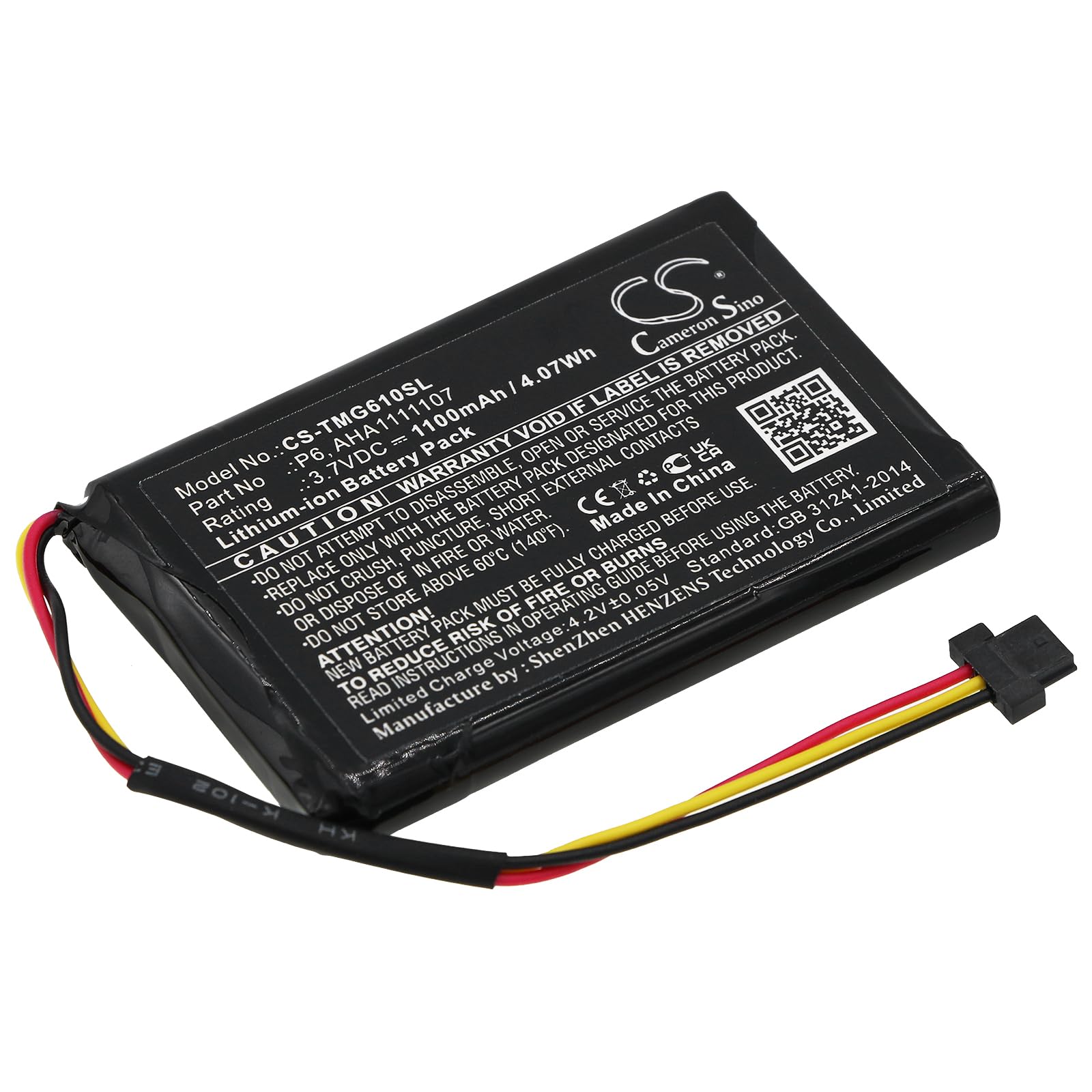 TECHTEK battery compatible with [TomTom] 4FA60, Go 610, Go